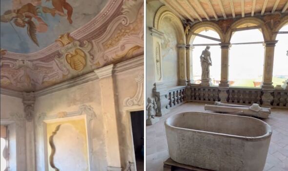 abandoned Italian mansion